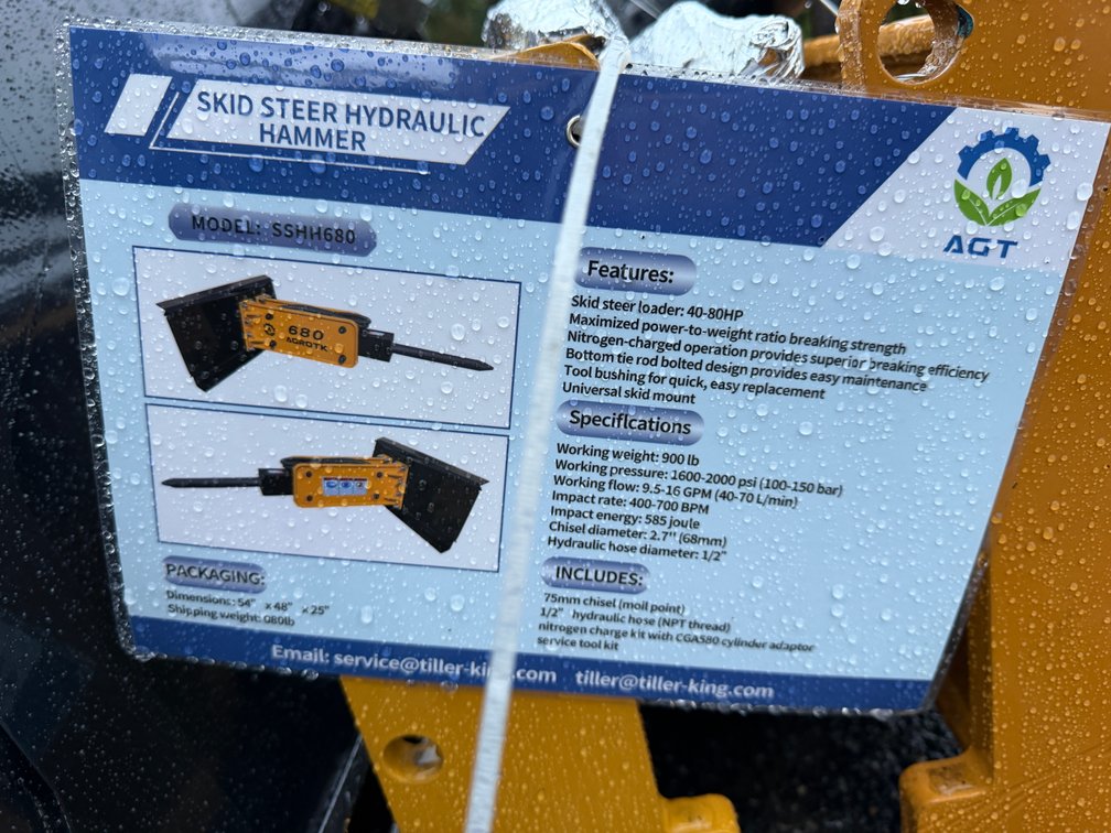 AGT Quick Attach Hydraulic Hammer