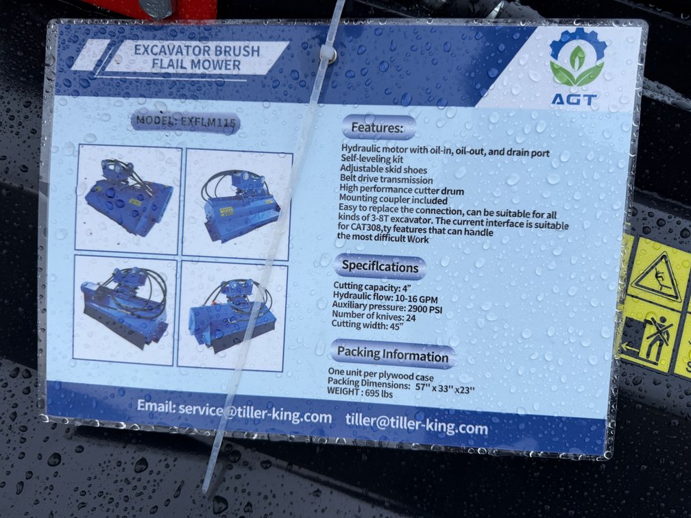 AGT Excavator Brush Foil Mower