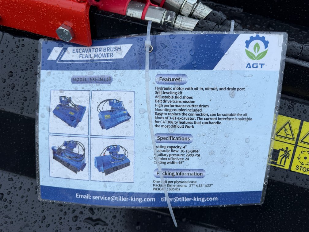 AGT Excavator Brush Foil Mower