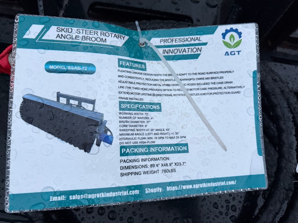 AGT Quick Attach Rotary Angle Broom