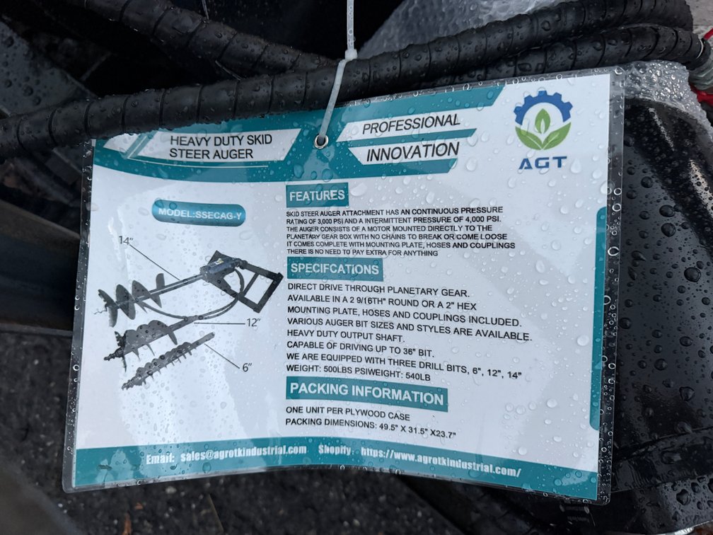 AGT Quick Attach Auger Unit w/ Bits