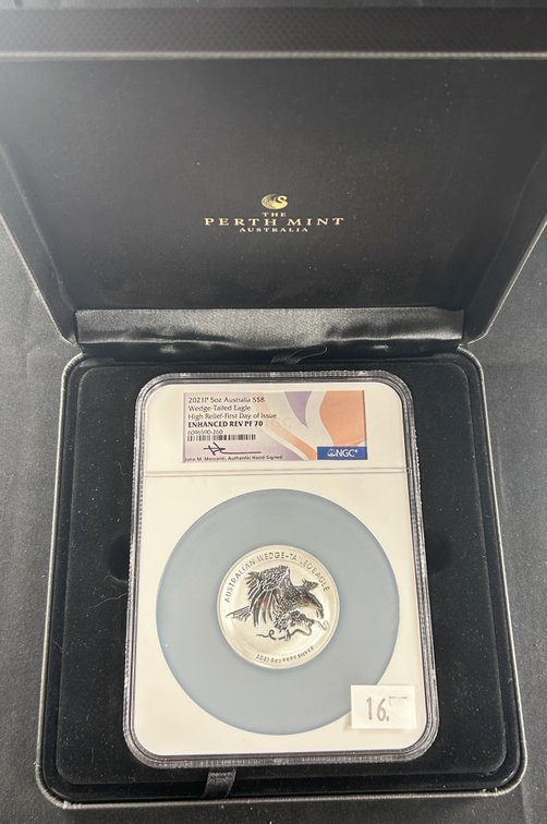 2021P Australia 5 Oz. .9999 Silver Wedge-Tailed Eagle