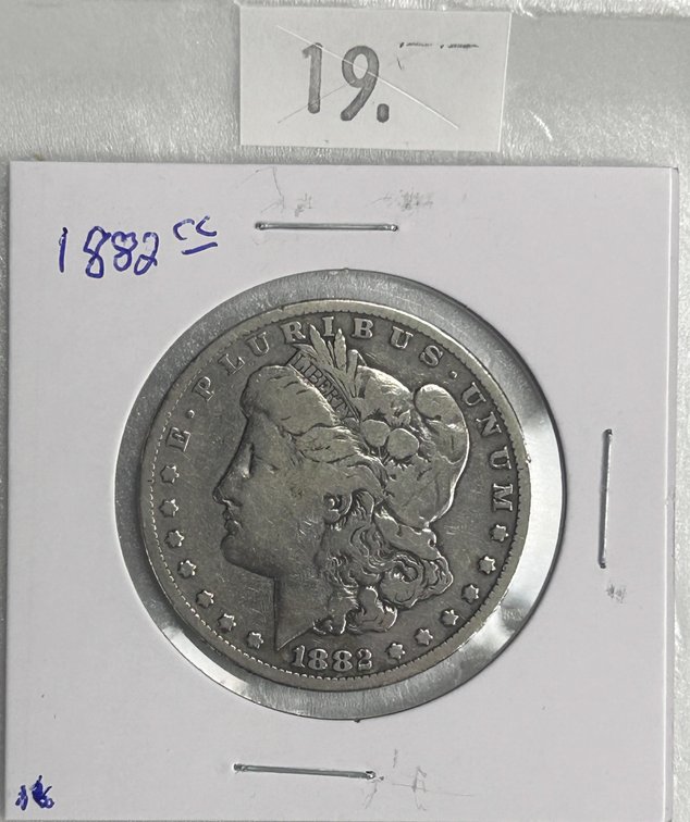 1882-CC Morgan Dollar VF.