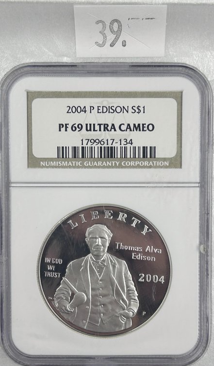 2004-P Edison One Dollar NGC PF69 Ultra Cameo.