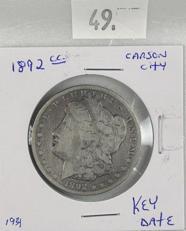 1892-CC Morgan Dollar.