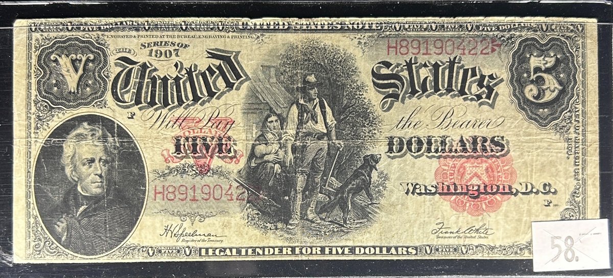 Series 1907 Five Dollars U.S. Large Note