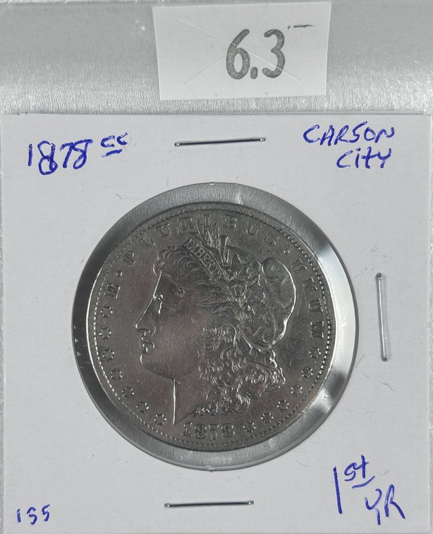 1878-CC Morgan Dollar VF (first year).