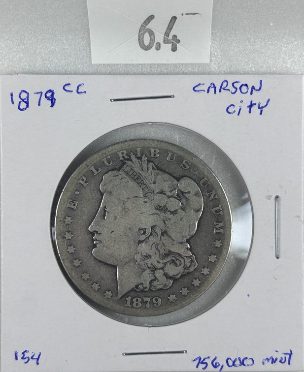 1879-CC Morgan Dollar VF.
