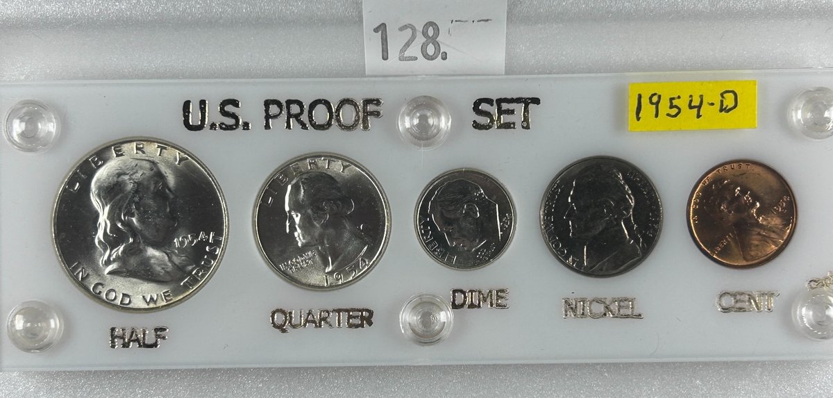 1954-D U.S Proof Set Capitol holder.