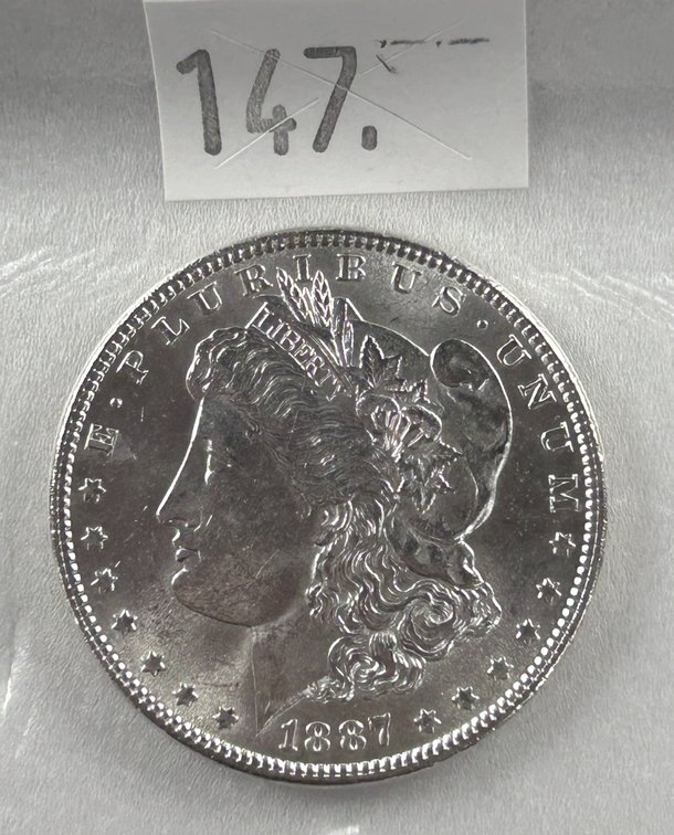 1887 Morgan Dollar MS.