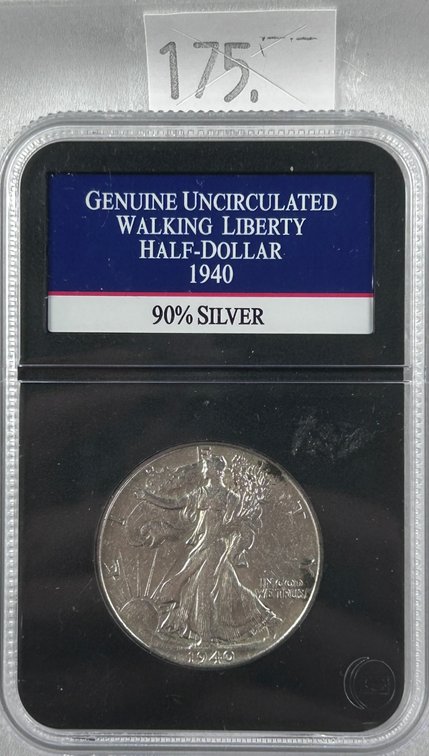 1940 Walking Liberty Half Dollar UNC.