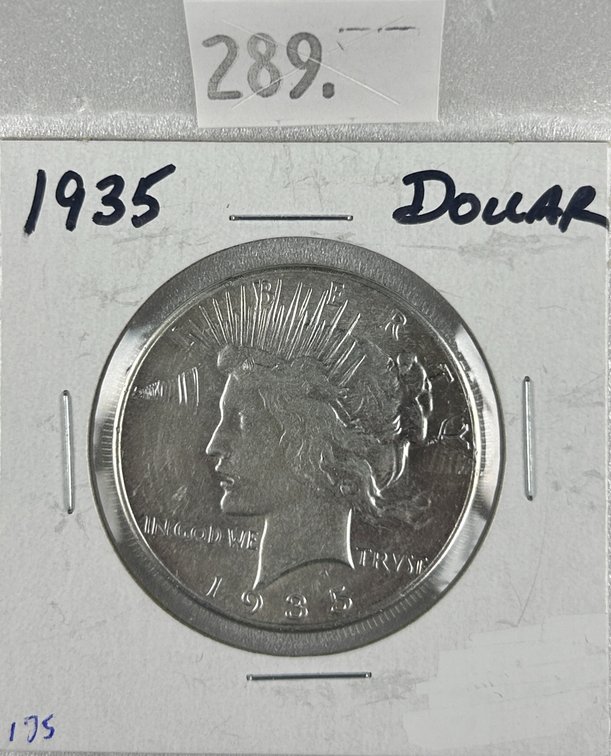 1935 Peace Dollar EF-AU (last year).