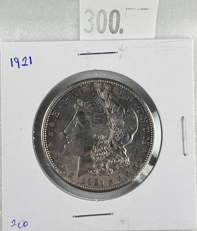 1921 Morgan Dollar AU (last year).