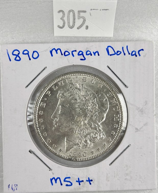 1890 Morgan Dollar MS.