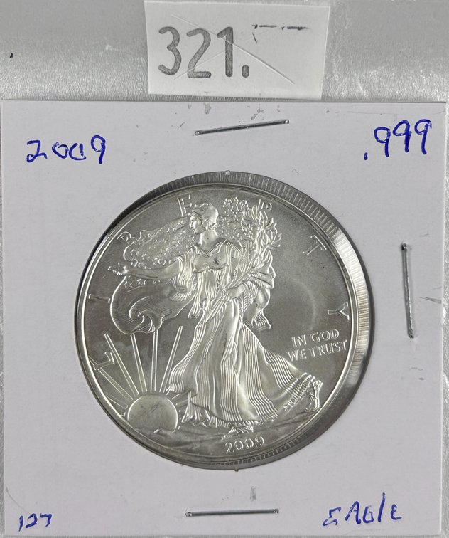 2009 Silver Eagle MS. One Troy Oz. .999 Silver.