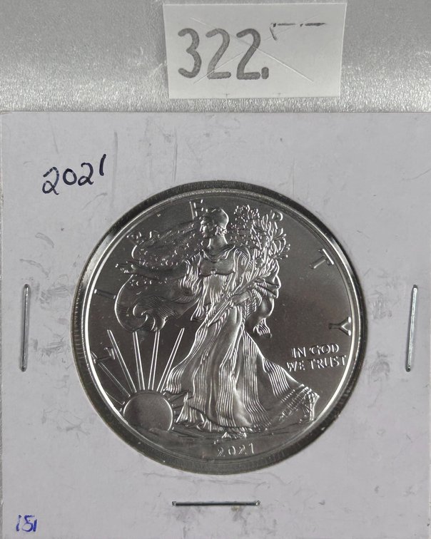 2021 Silver Eagle MS. One Troy Oz. .999 Silver.