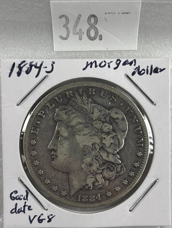 1884-S Morgan Dollar VG8 (good date).
