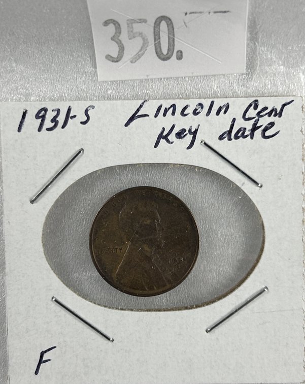 1931-S Lincoln Cent F (key date).