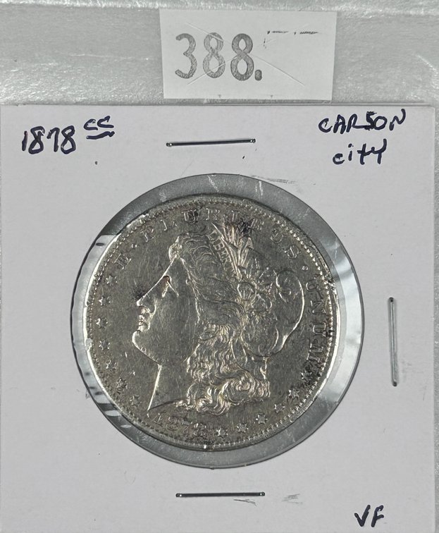 1878-CC Morgan Dollar VF.