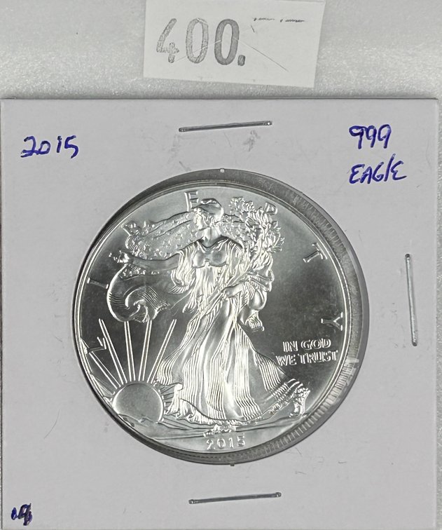 2015 Silver Eagle BU. One Troy Oz. .999 Silver.