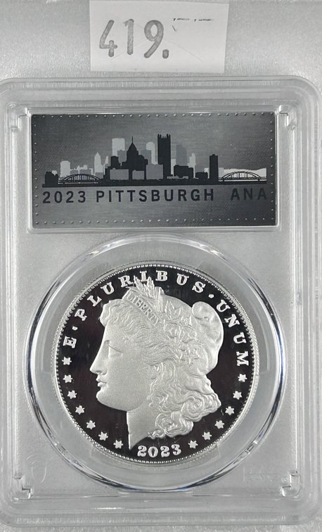 2023-S Morgan Dollar PCGS PR70 DCAM First Strike.