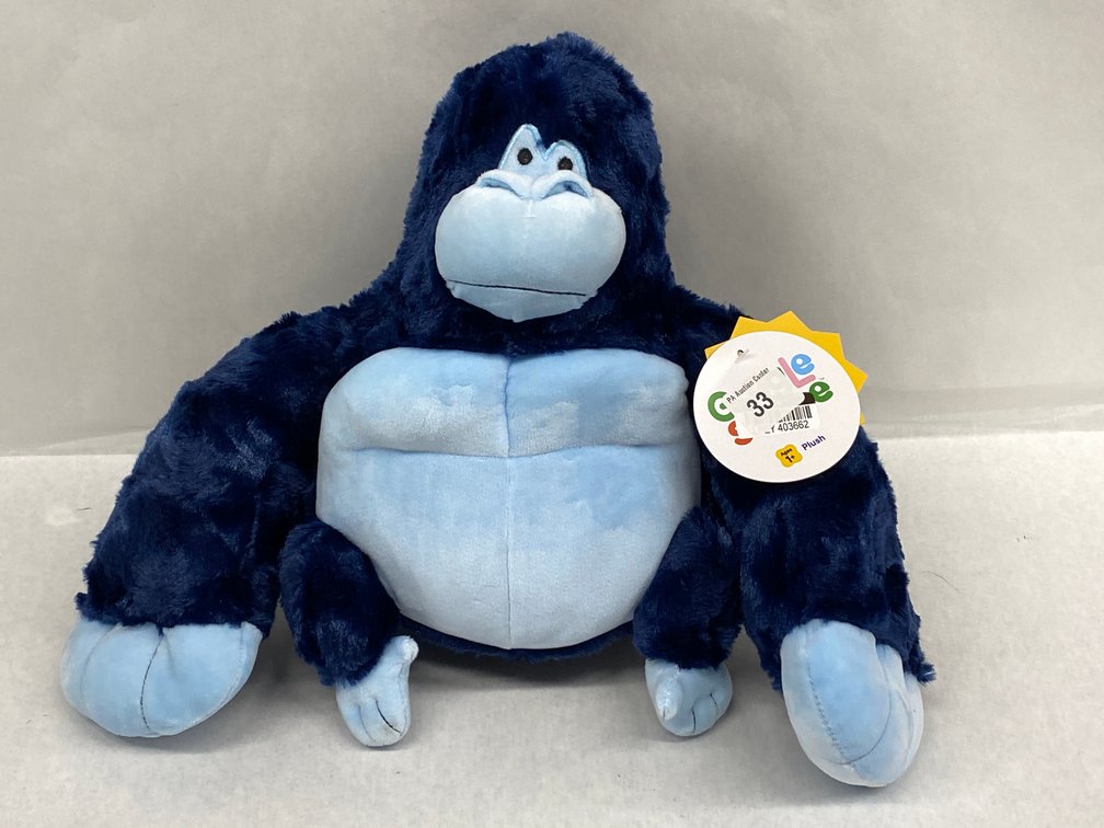 Giggle Scape Blue Gorilla Stuffed Animal