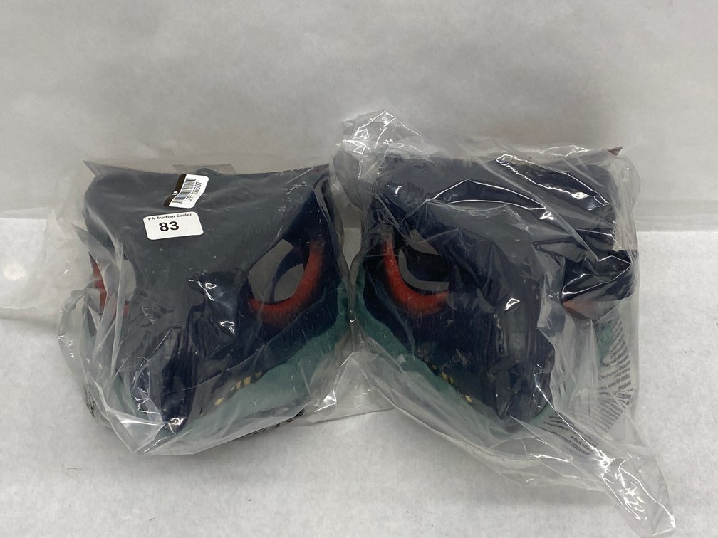 (2) Mattel Jurassic World Therizinosauras Mask
