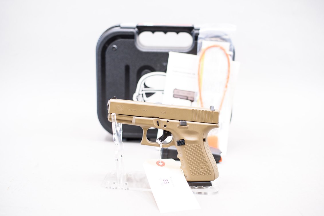 (R) Glock 19 Gen4 FDE 9mm Pistol
