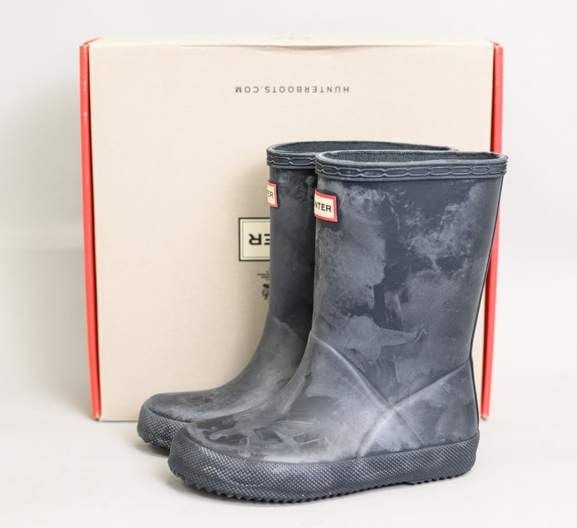 Hunter Navy Blue Rain Boots - Size 10B/11G
