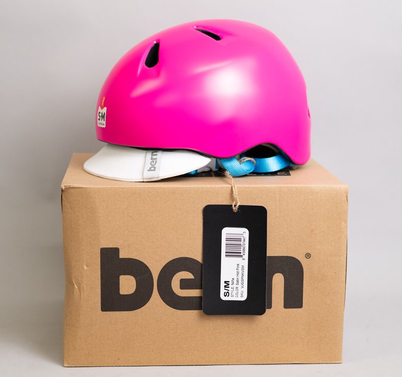 Bern Bandito Satin Hot Pink Helmet - Size S/M