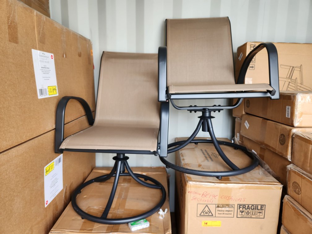 (2x) Outdoor Swivel Chairs