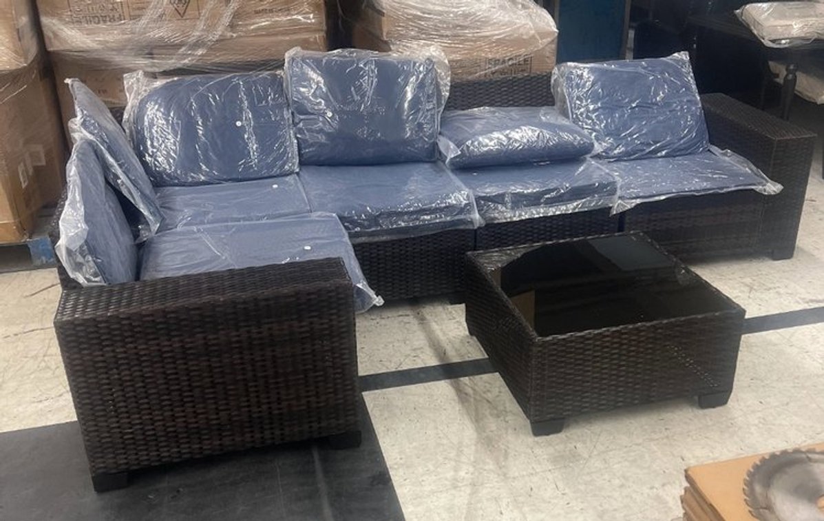 Beige Deep Seat Patio Set