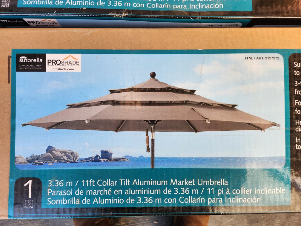 Sunbrella ProShade 11' Aluminum Tilt Umbrella