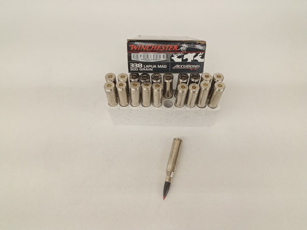 (20 Rds.) .338 Lapua Magnum Ammo, 300gr