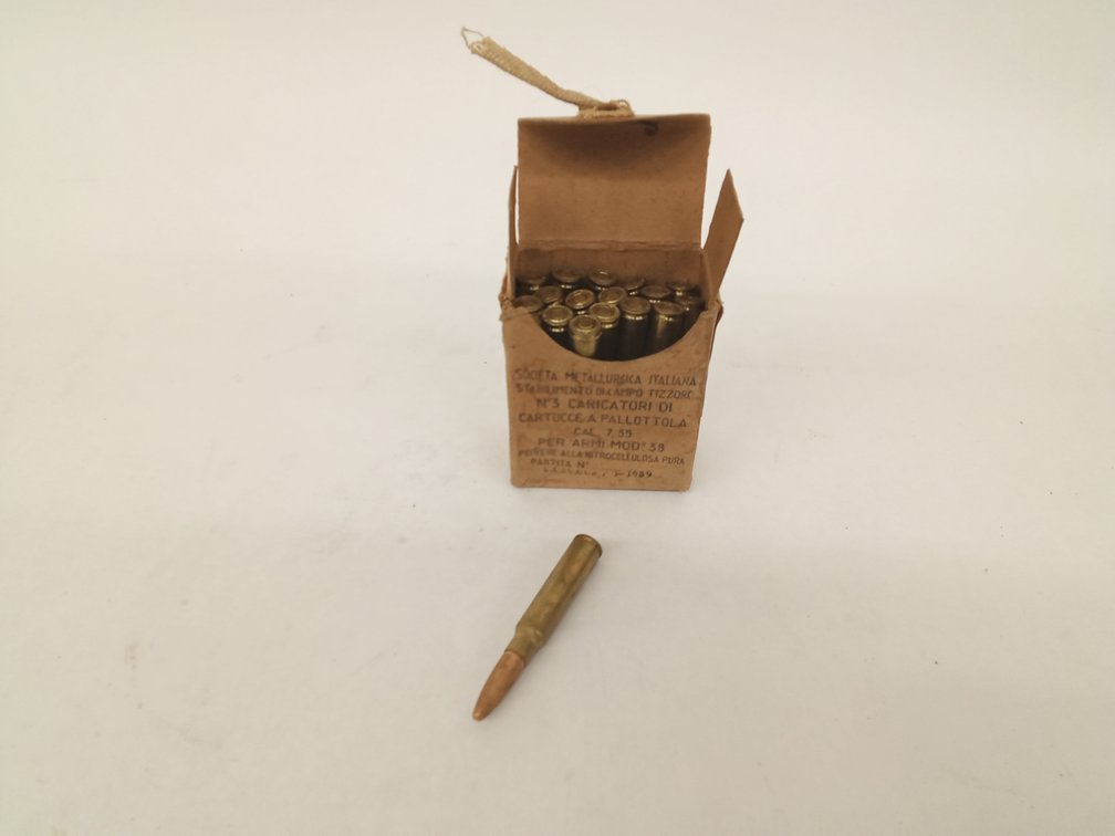 (18 Rds.) 7,35 Carcano Ammo, Italian Box