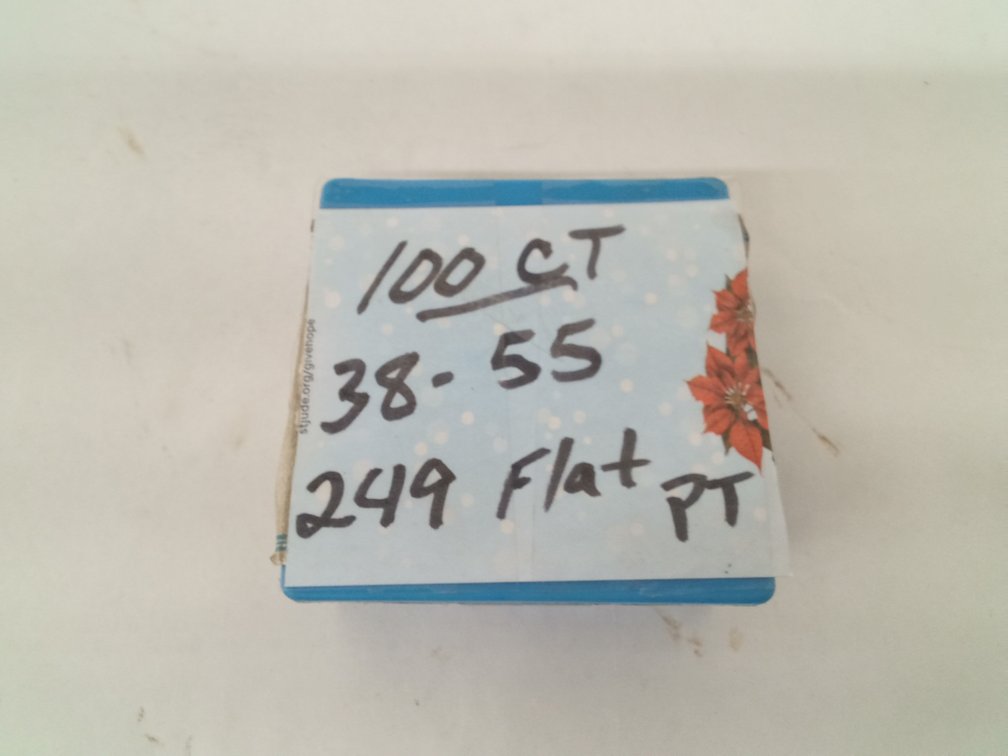 (100 Pcs.) 38-55 Bullets, 249gr FP