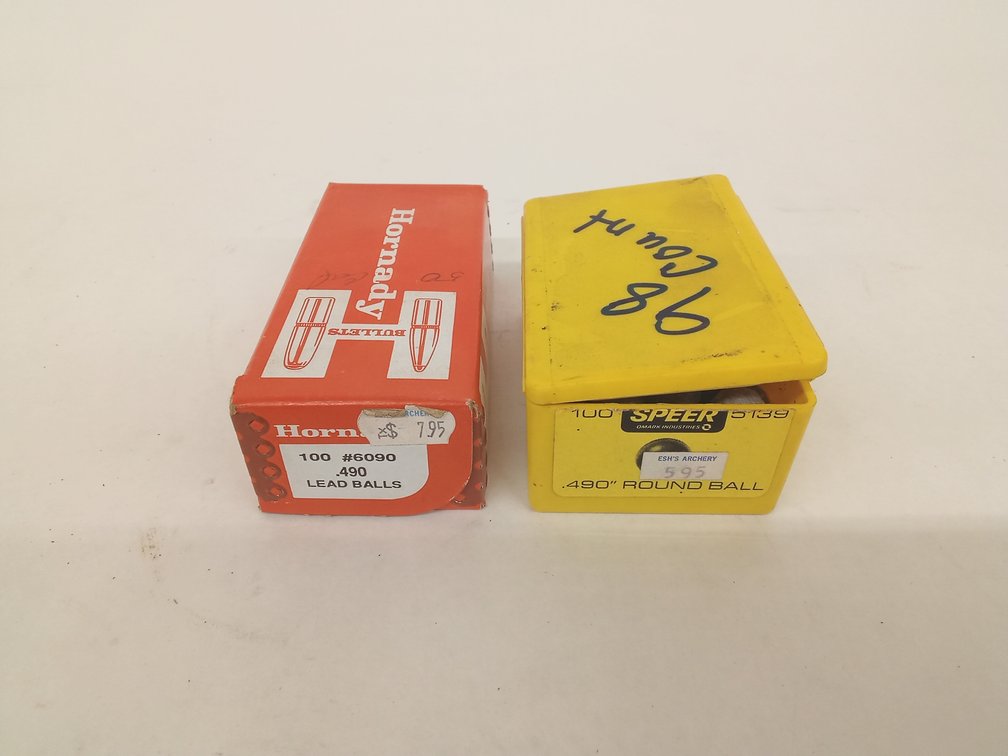 (198 Pcs.) .490" Dia Lead Round Balls