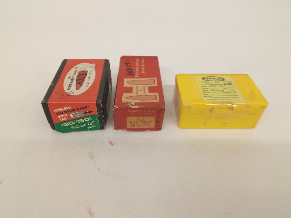(300 Pcs.) 30 Cal Bullets, Mixed, 150 & 180gr