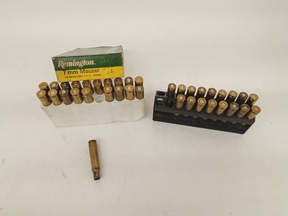 (37 Pcs.) 7mm Mauser Brass Casings