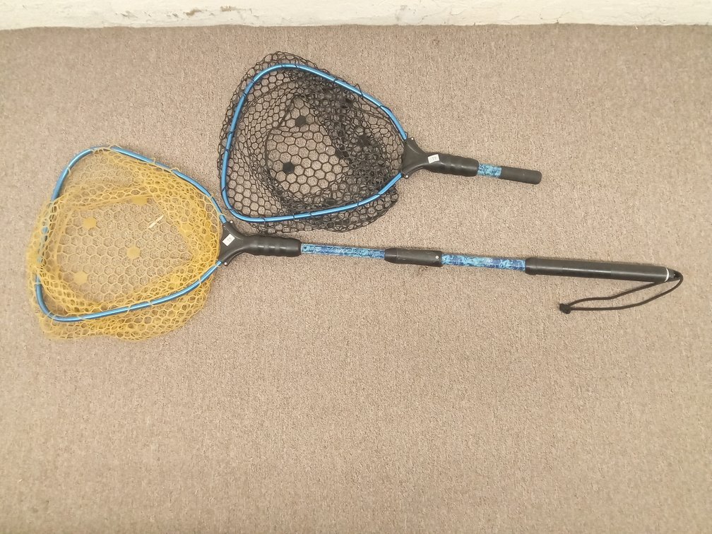 (2 Pcs.) Ego Rubber Fishing Nets, Long & Short