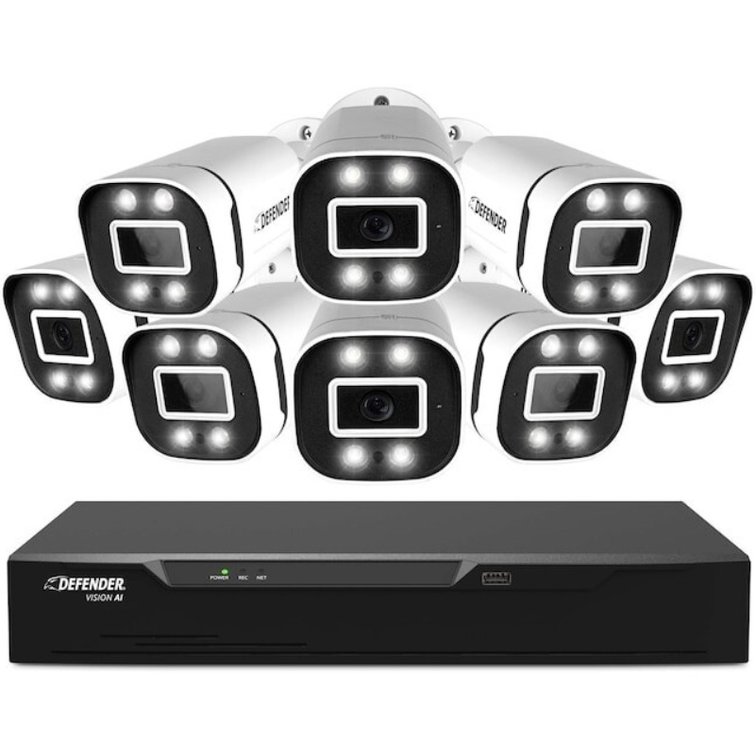 Defender 4K 8pc Wired Security Camera