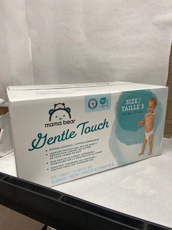 Mama Bear 132ct Gentle Touch Diapers-Size 5