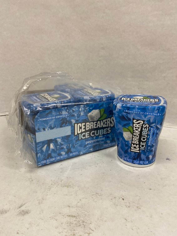 (2x Bid)Ice Breakers 4pk 40pc Peppermint Gum