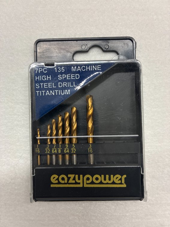 (20x) Eazypower 7pc High Speed Steel Drill Titanium