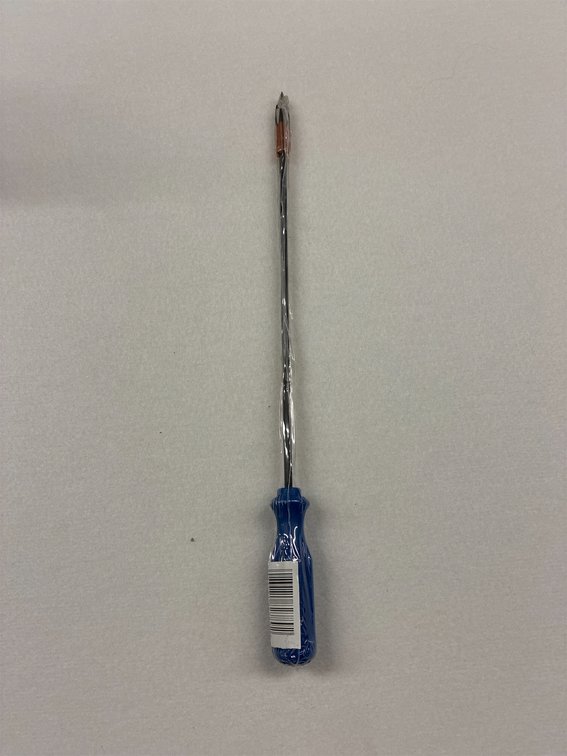 (50x) 10 in Flat Head Screwdriver with Clip