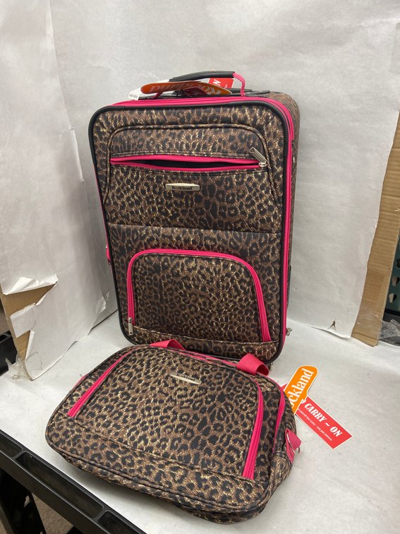 (3x Bid) Rockland 2pc Carry-On Suitcase & Bag Set