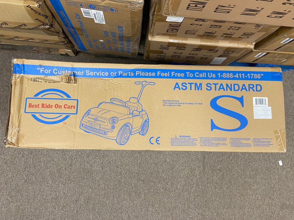 Fiat 500 Push Car Toy