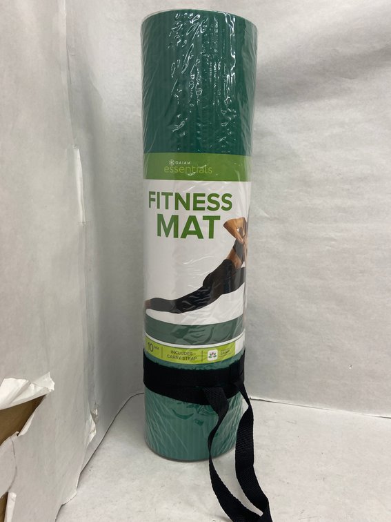 (2x Bid)Gaiam Essentials Fitness Mat W/ Carry Strap