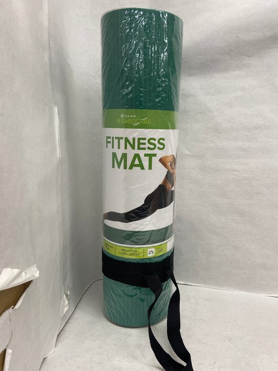 (4x Bid)Gaiam Essentials Fitness Mat W/ Carry Strap