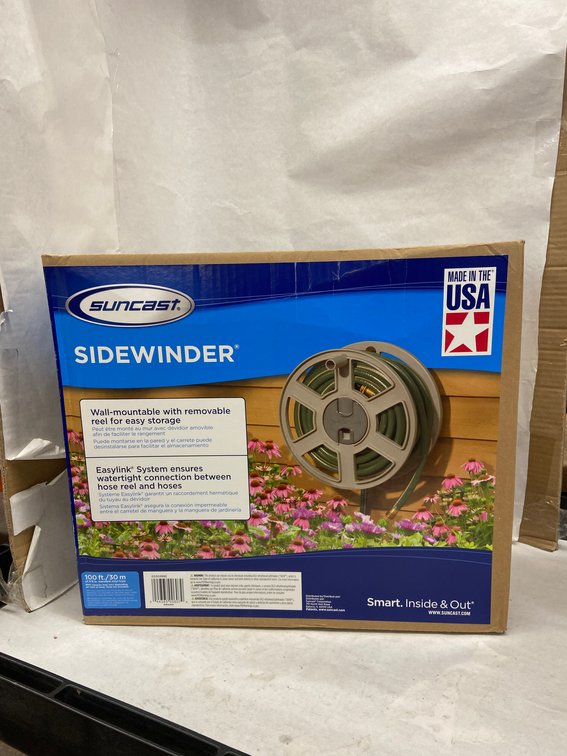 (10x Bid)Suncast Wall Mountable Sidewinder Hose Storage